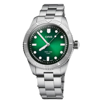 Divers SixtyFive Automatic Green Dial Watch 01 400 7774 405707 8 19