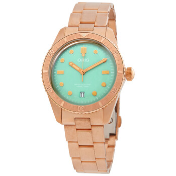 Divers SixtyFive Bronze Automatic Green Dial Watch 01 733 7771 315707 8 19