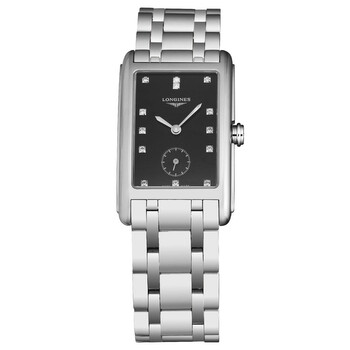 Dolcevita Quartz Diamond Black Dial Watch L5.512.4.57.6