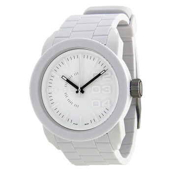 Double Down White Rubber Watch DZ1436