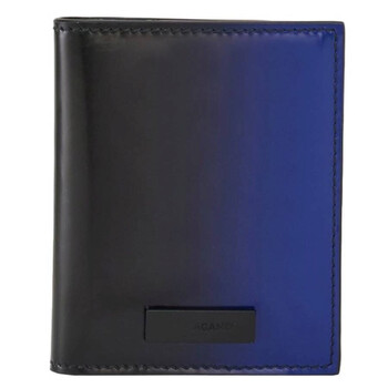 Dual Tone Effect Calfskin Credit Card Holder
