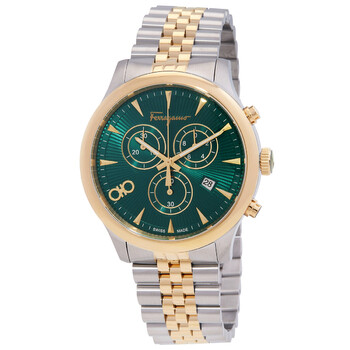 Duo Chronograph Quartz Green Dial Watch SFEZ01224