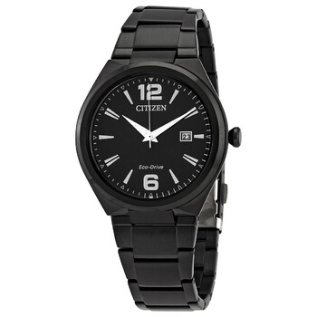 EcoDrive Black Dial Blackplated Watch AW137558E