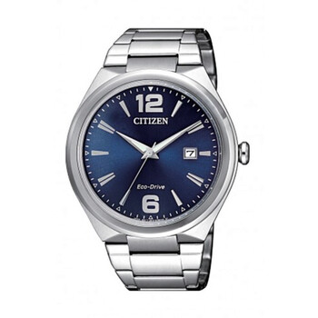 EcoDrive Blue Dial Stainless Steel Watch AW137051M