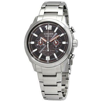 EcoDrive Chronograph Black Dial Watch CA438059E