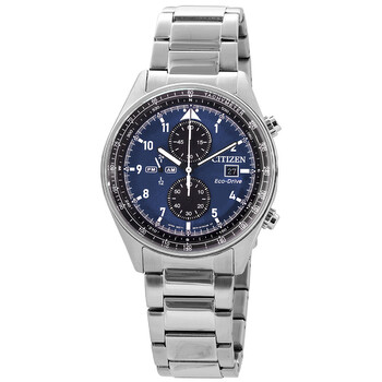 EcoDrive Chronograph Blue Dial Watch CA077081L