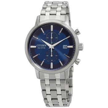 EcoDrive Chronograph Blue Dial Watch CA706088L