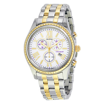 EcoDrive Chronograph TwoTone Stainless Steel Watch FB136453A