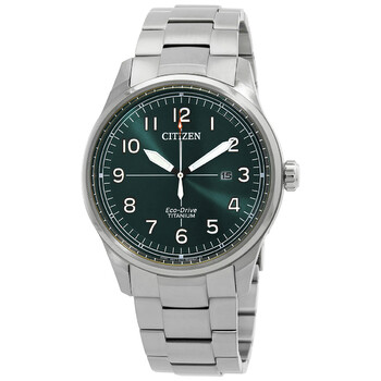 EcoDrive GreyGreen Dial Watch BM757080X
