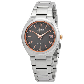 EcoDrive Grey Dial Stainless Steel Watch FE602650H