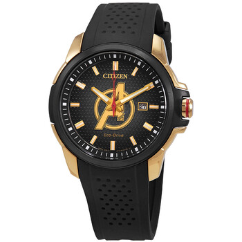 EcoDrive Marvel Avengers Black Dial Watch AW115503W