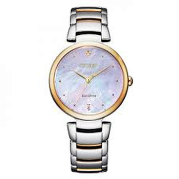 EcoDrive Mother of Pearl Dial Watch EM085489Y