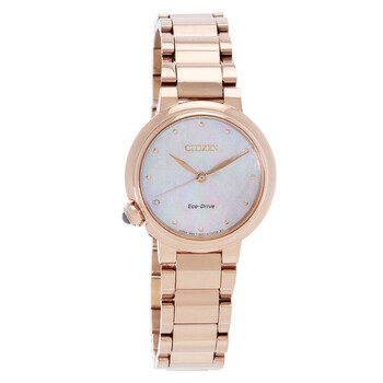 EcoDrive Mother of Pearl Dial Watch EM091284Y