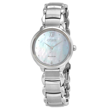 EcoDrive Mother of Pearl Dial Watch EM092086D
