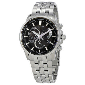 EcoDrive Perpetual Black Dial Watch BL814055E