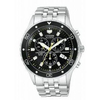 EcoDrive Perpetual Calendar Black Stainless Steel Watch BL529059E