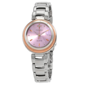 EcoDrive Purple Dial Watch EM058881X