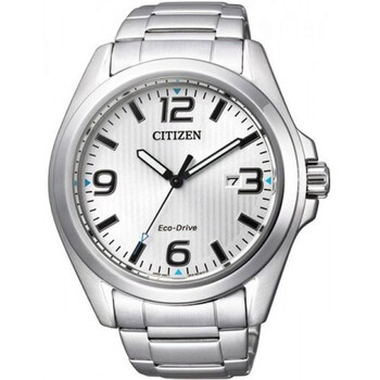 EcoDrive Silver Dial Stainless Steel Watch AW143051A