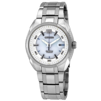 EcoDrive Titanium White Dial Watch BM690155B