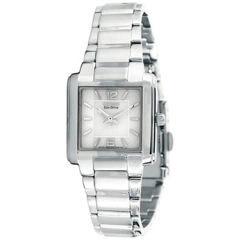 EcoDrive White Dial Steel Watch EP575053A