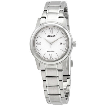 EcoDrive White Dial Watch FE122089A