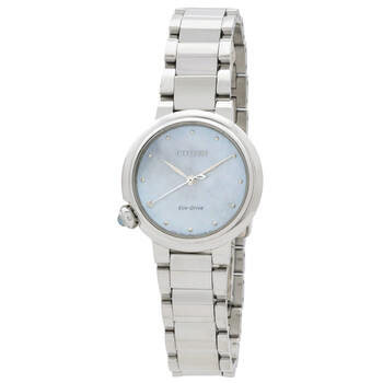 EcoDrive White Mother of Pearl Dial Watch EM091080D