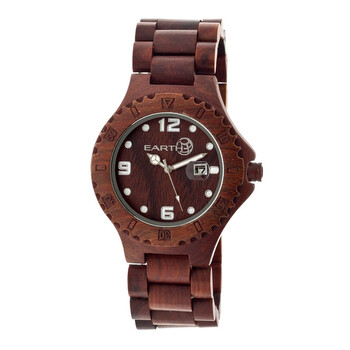 EcoFriendly Dark Brown Wood Raywood Watch EW1703
