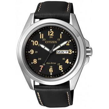 Eco Black Dial Watch AW005007E
