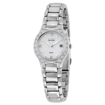 Eco Drive Silhouette Diamond Watch EW097051B