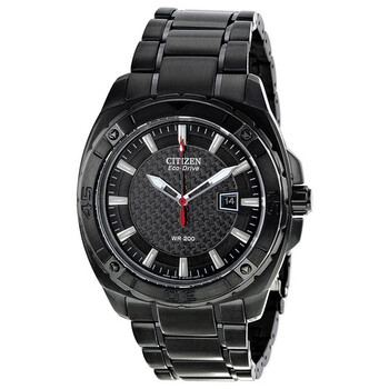Eco Drive Sport Black Carbon Fiber Dial Watch AW109554E