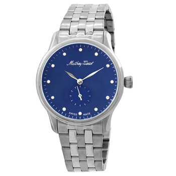 Edmond Metal Crystal Blue Dial Watch D1886MABU