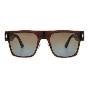 Edwin Brown Gradient Square Sunglasses FT1073 48F