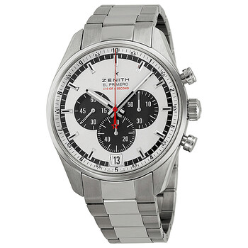 El Primero Striking 10th Silver Dial Chronograph Stainless Steel Watch 032043405201M2040