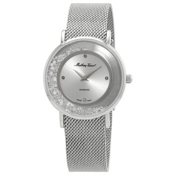 Electra Quartz Diamond Silver Dial Watch D983SAI