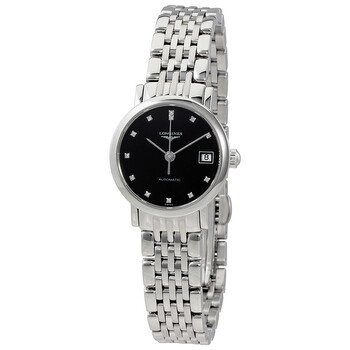 Elegant Automatic Diamond Black Dial Watch L43094576