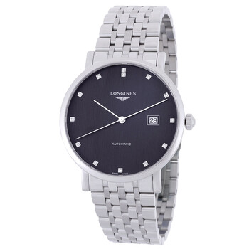 Elegant Automatic Diamond Black Dial Watch L4.911.4.78.6