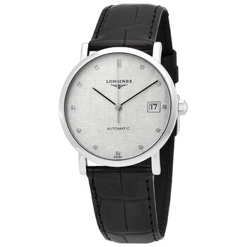 Elegant Automatic Diamond Grey Dial Watch L4.809.4.77.2