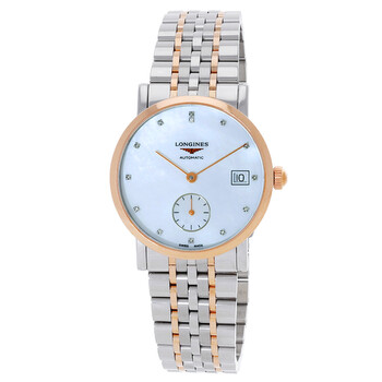 Elegant Automatic Diamond White Dial Watch L4.312.5.87.7