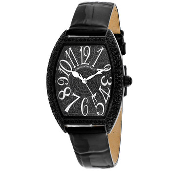 Elegant Quartz Black Dial Watch CV4823