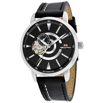 Elliptic Automatic Black Dial Watch SP0140