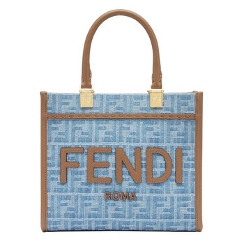 Embossed Logo Denim Bag