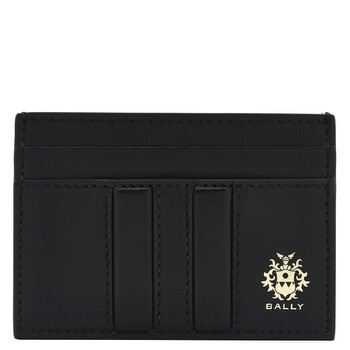 Embossed Logo Leather Card Case
