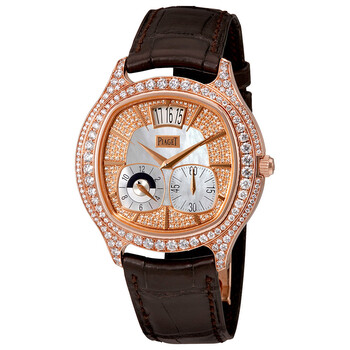 Emperador Mother of Pearl 18kt Rose Gold Diamond Watch GOA32020