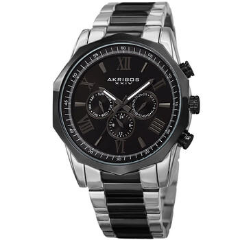 Enterprise Quartz Black Dial Watch P50163