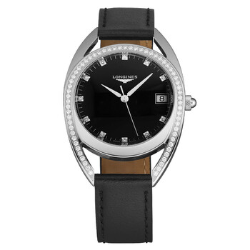 Equestrian Quartz Diamond Black Dial Watch L6.138.0.57.0