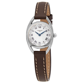 Equestrian Quartz Diamond Silver Guilloche Dial Watch L6.135.0.71.2