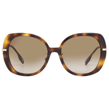 Eugenie Brown Gradient Butterfly Sunglasses BE4374F 331613