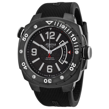 Extreme Diver Automatic Black Dial Black Rubber Watch 525LBB5FBAEV6