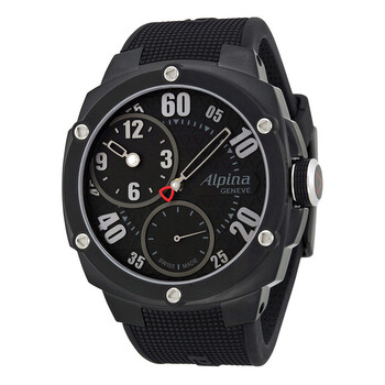 Extreme Regulator Black Dial Black Rubber Watch 650BB5FBAE6