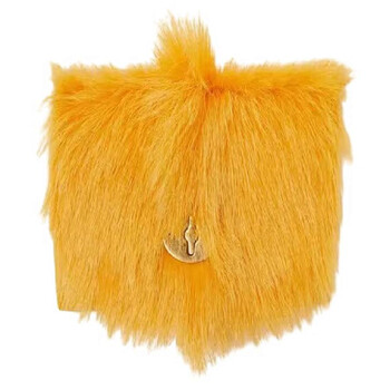 Faux Fur Chess Leather Wallet